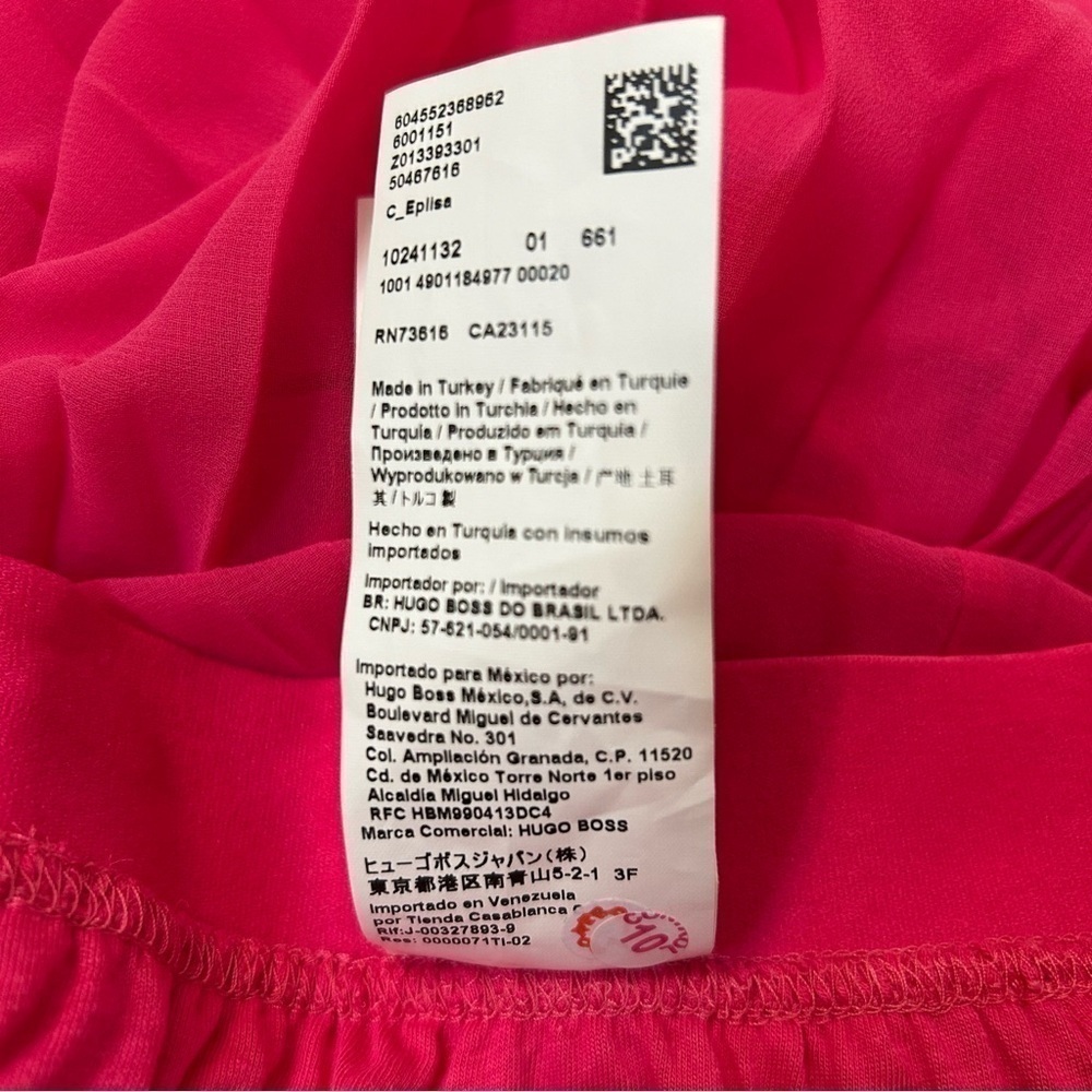 BOSS Eplisa Pleated Skirt in Flamingo Size M - Picture 13 of 13